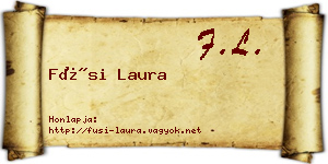 Füsi Laura névjegykártya